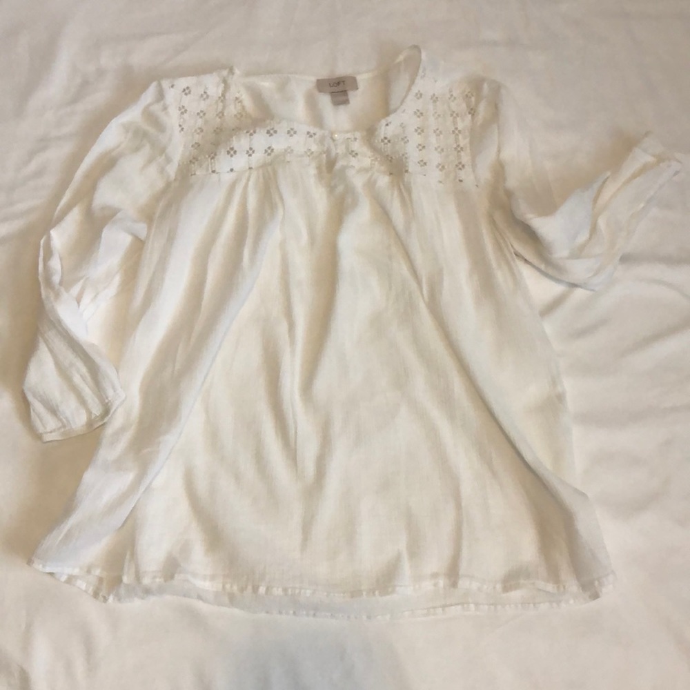 Ann Taylor Loft womens blouse Size L